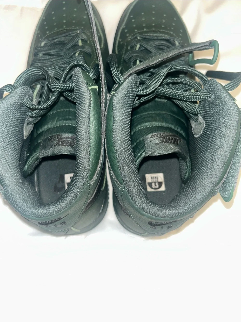 Men's Dark Green High-Top Athletic Sneakers
